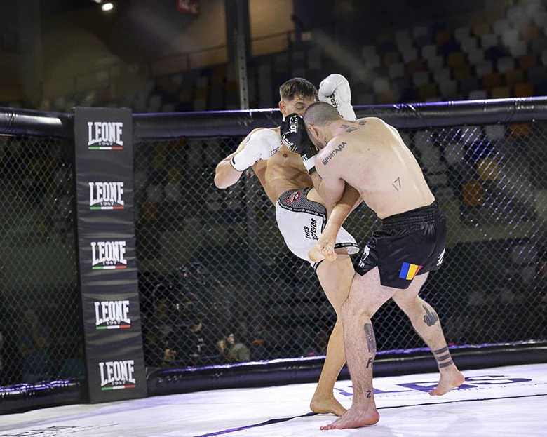 dos luchadores peleando